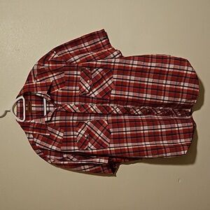 Cobra Creek Short Sleeve Pearl Snap Cowboy Western Plaid Shirt